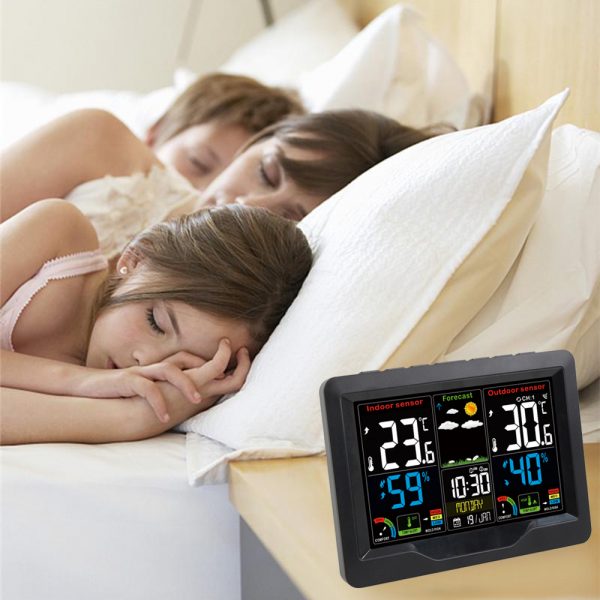 Wireless Thermometer and Humidity Monitor with LCD Color Display_2