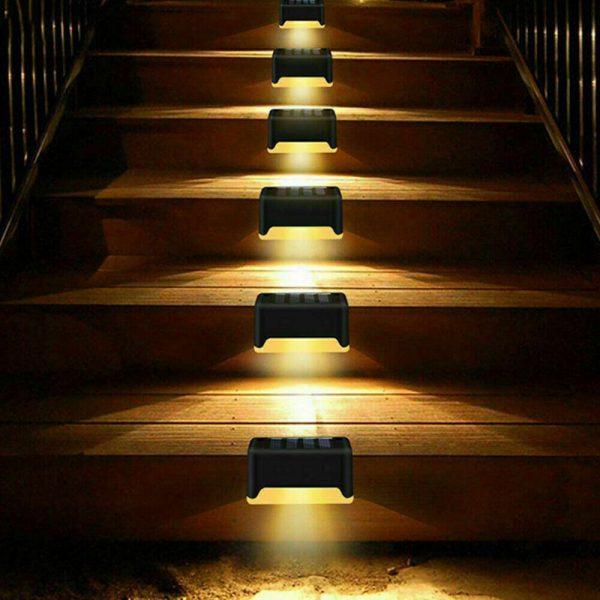 LED Light Solar Powered Staircase Step Light for Outdoor Use_5