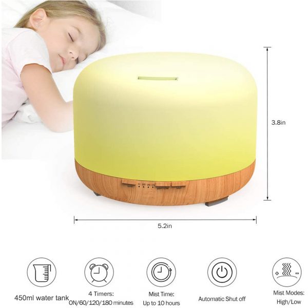 Aroma Therapy Essential Oil Diffuser and Mist Humidifier_5