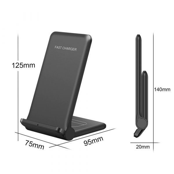 2-in-1 Foldable QI Enabled Wireless Charger Fast Charging Dock_11