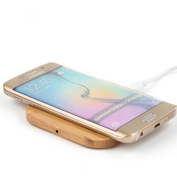 Portable Wireless Wooden Charging Pad for QI Enabled Devices_1