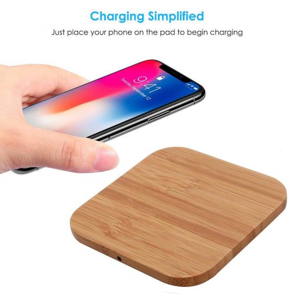 Portable Wireless Wooden Charging Pad for QI Enabled Devices_11