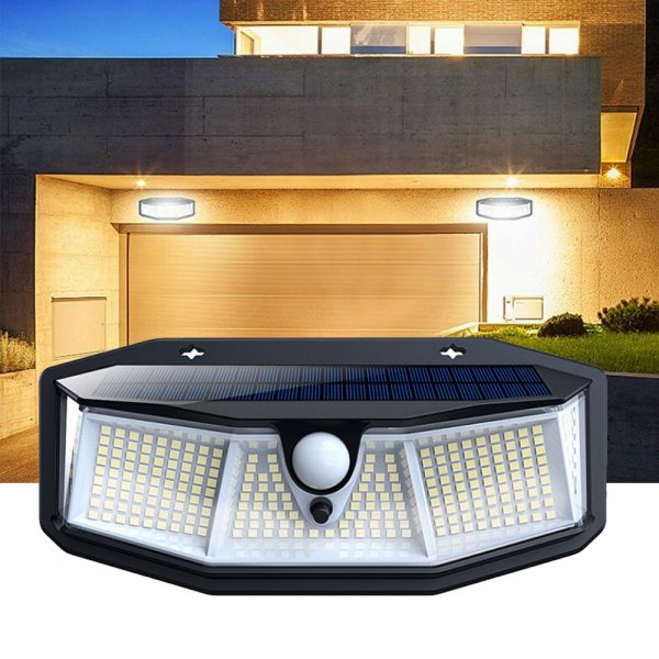 308 LED Human Body Induction Solar Powered Outdoor Lamp_1