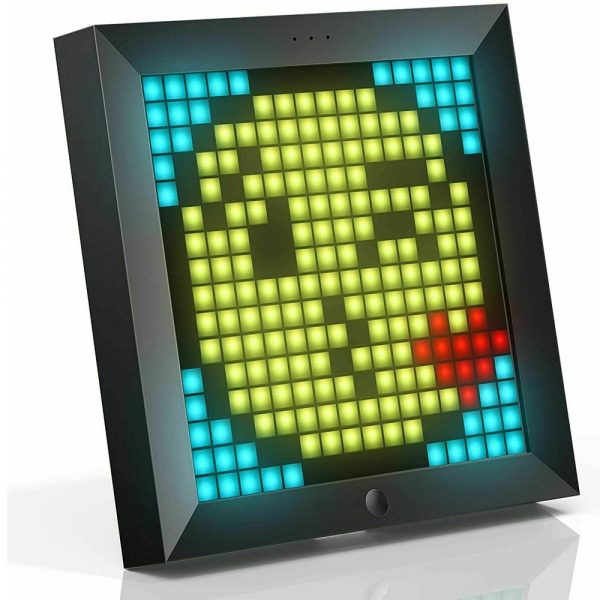 Pixel Bluetooth Photo Frame with Colorful LED Light Wall Clock_0