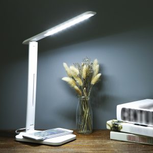 LED Desk Lamp with 5W Wireless Charging Function- USB Interface