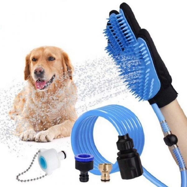 3-in-1 Pet Bathing Tool Sprayer Massage Glove and Pet Hair Remover_4