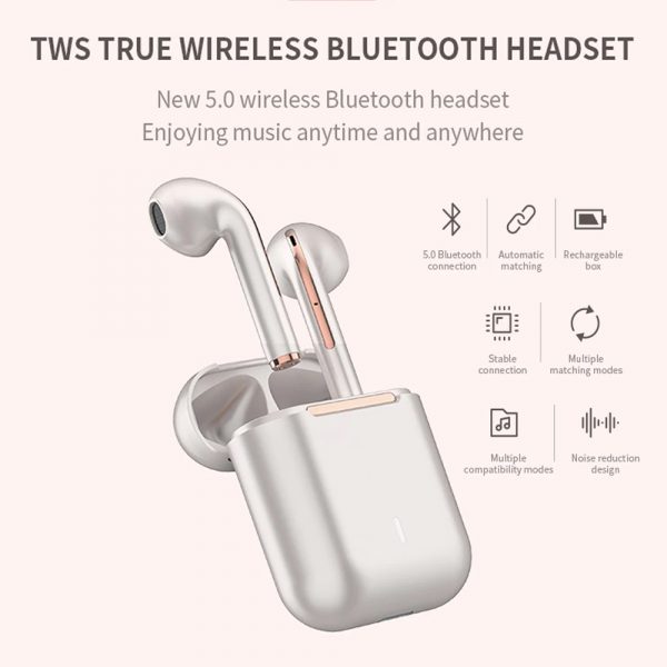 Bluetooth 5.0 Touch Control True Stereo Wireless Earphones_5