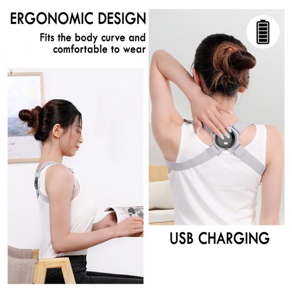 Adjustable Smart Back Posture Corrector Back Belt Shoulder Training_5