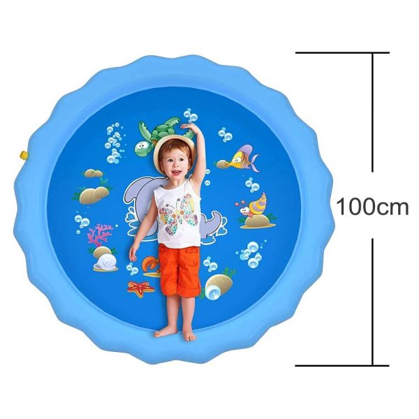 Durable Outdoor Inflatable Sprinkler Water Mat for Kids_5