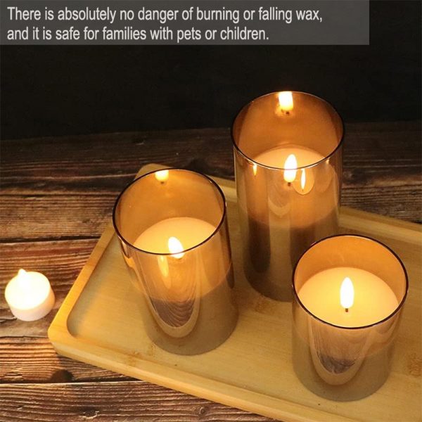 Flameless Flickering Rechargeable LED Wickless Candle_7