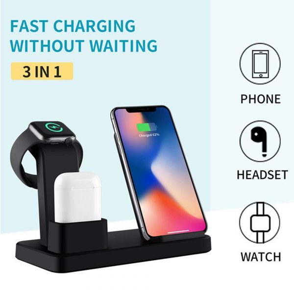 3-in-1 Fast Charging Wireless Mobile Phone Charging Station_3