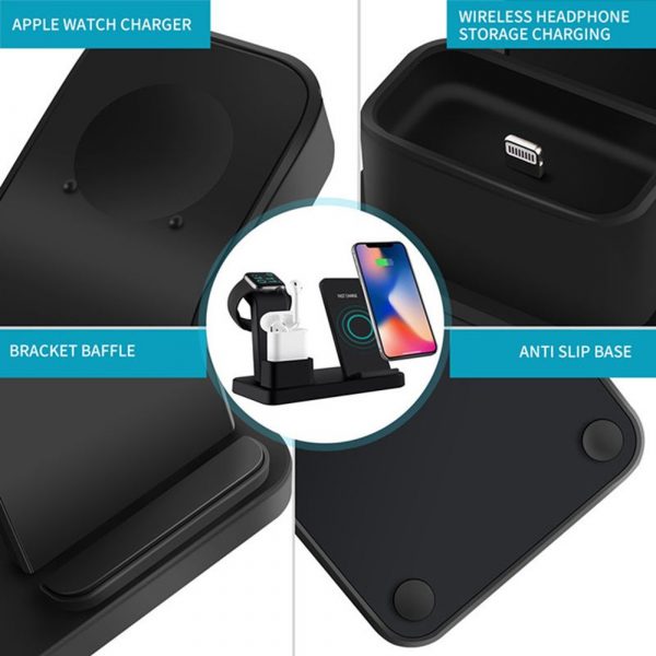 3-in-1 Fast Charging Wireless Mobile Phone Charging Station_7