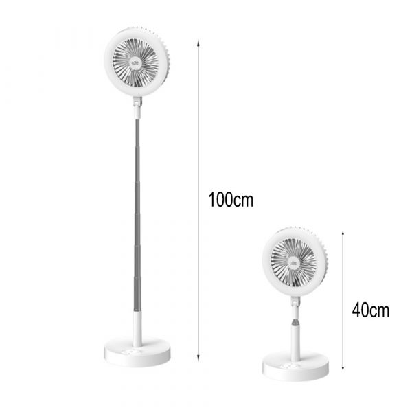 Retractable USB Charging Fan with Ring Light and Touch Panel_11