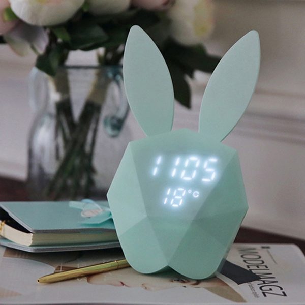 Geometrical Smart Rabbit Musical Motion Sensor Alarm Clock_2