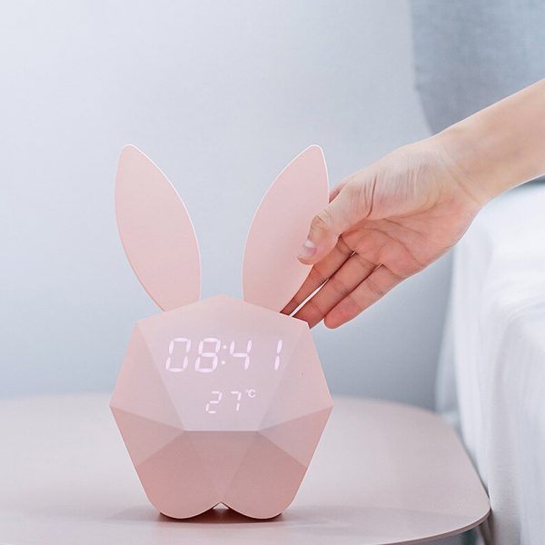 Geometrical Smart Rabbit Musical Motion Sensor Alarm Clock_6