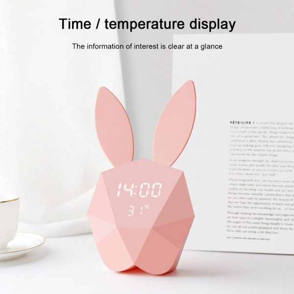 Geometrical Smart Rabbit Musical Motion Sensor Alarm Clock_7