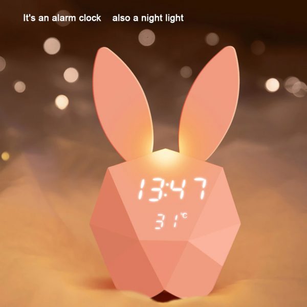 Geometrical Smart Rabbit Musical Motion Sensor Alarm Clock_13