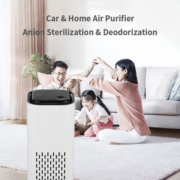 Mini Car Home Air Purifier and Night Light with Real HEPA Filter_6