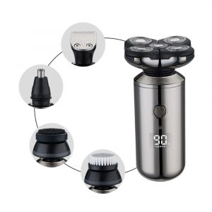 5-in-1 USB Rechargeable Digital Display Wet and Dry Electric Hair Shaver