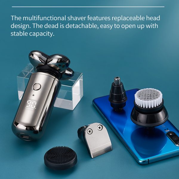 5-in-1 Rechargeable Digital Display Wet and Dry Electric Hair Shaver_14