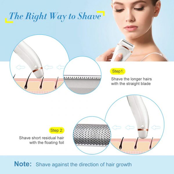 USB Electric Waterproof Hair Trimmer Epilator with LCD Display_7