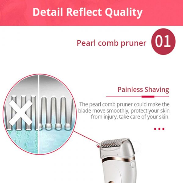 USB Electric Waterproof Hair Trimmer Epilator with LCD Display_8