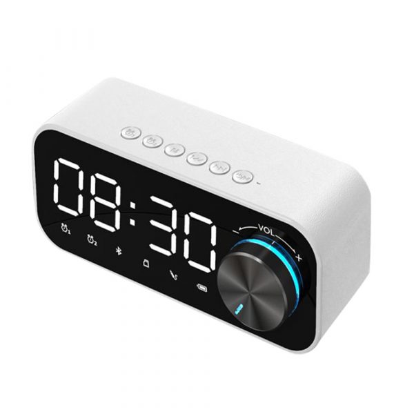 B126 Multifunctional BT 5.0 Speaker Subwoofer LED Alarm Clock_0