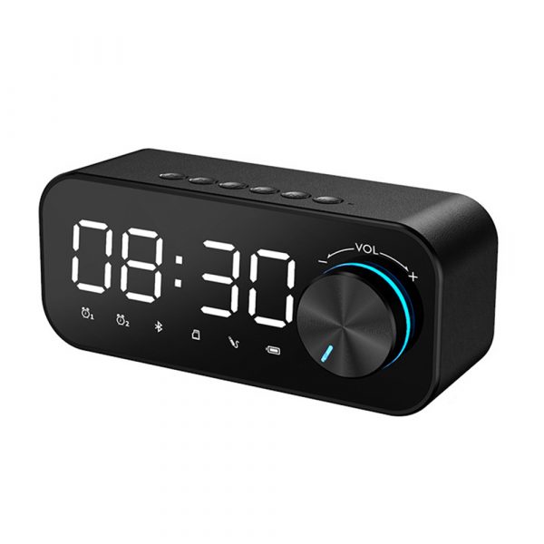 B126 Multifunctional BT 5.0 Speaker Subwoofer LED Alarm Clock_1