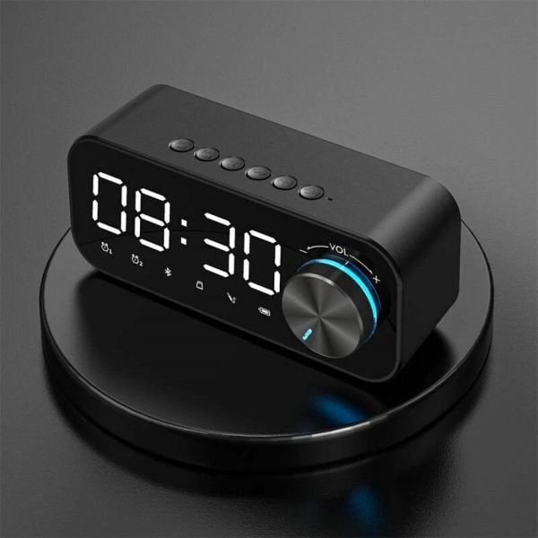 B126 Multifunctional BT 5.0 Speaker Subwoofer LED Alarm Clock_2