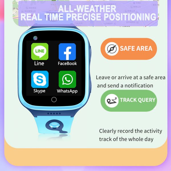 A68S 4G Children’s SOS Smart Phone Watch with Smart Positioning_6
