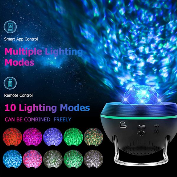 Galaxy Projector and Bluetooth Speaker Remote and Voice Control_4