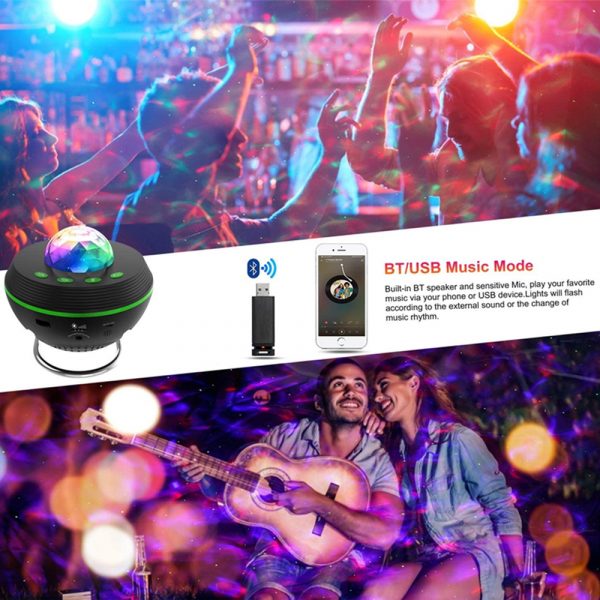 Galaxy Projector and Bluetooth Speaker Remote and Voice Control_12