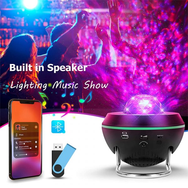 Galaxy Projector and Bluetooth Speaker Remote and Voice Control_6