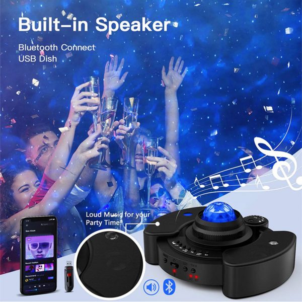 Galaxy Star Light Projector with Bluetooth Speaker Function_7