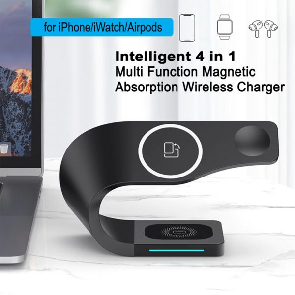 4-in-1 Multifunctional Fast Charging Magnetic Wireless Charger_5