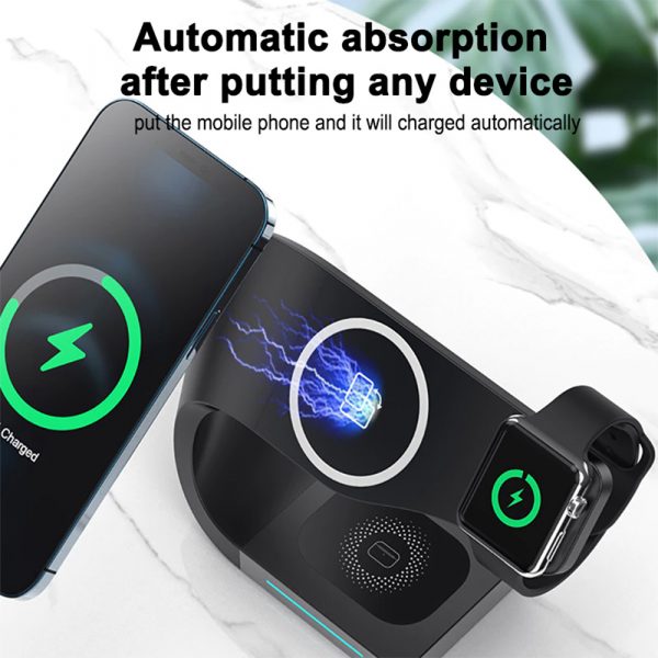 4-in-1 Multifunctional Fast Charging Magnetic Wireless Charger_10