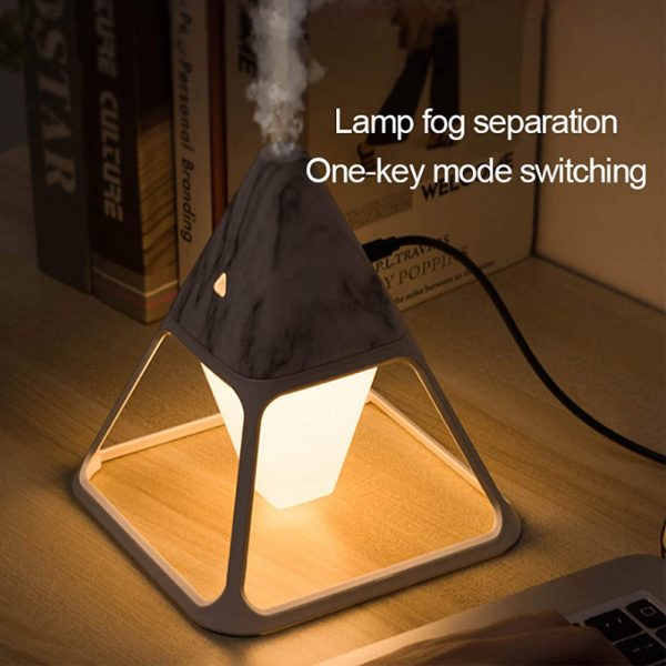 Triangular Volcano Design LED Night Light and Humidifier_5
