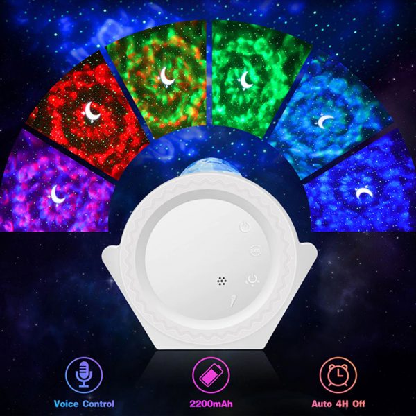 LED Night Light Wi-Fi Enabled Star Projector with Nebula Cloud_6