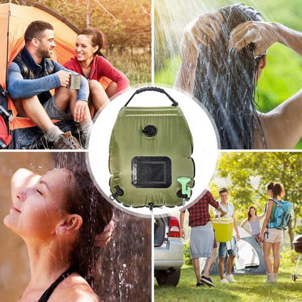 20L Outdoor Camping Hiking Portable Water Storage Shower Bag_10