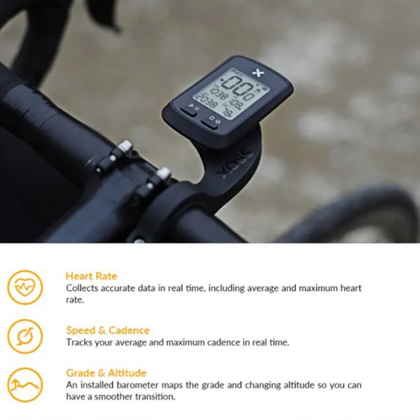 G+ Wireless GPS Bluetooth ANT+ with Cadence Cycling Odometer_6