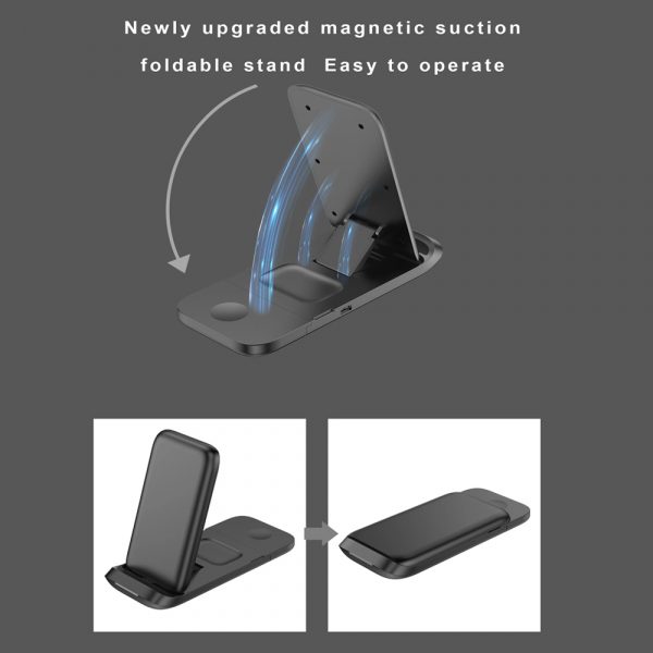3-in-1 Fast Charging Wireless Charging Station for Qi Devices_6