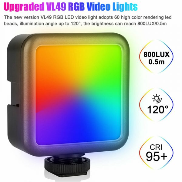 VL49 Portable RGB Video Lights Mini Camera Video Lights_10