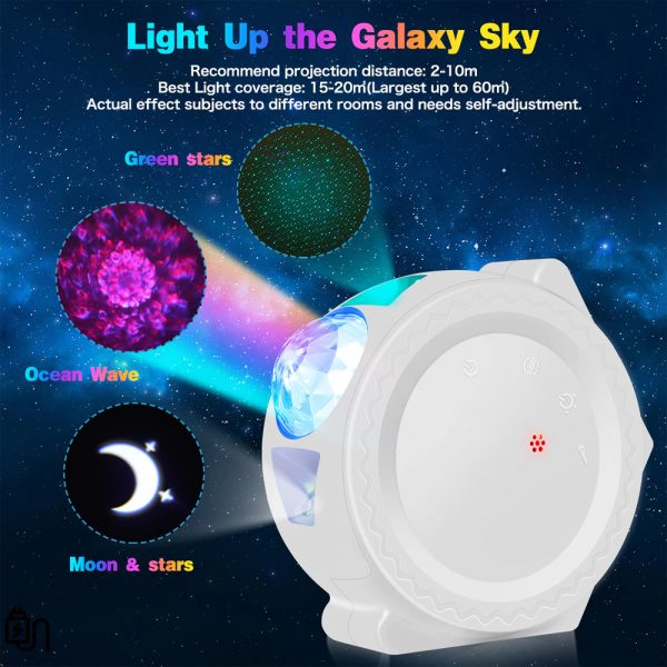 360° Rotation LED Star Light Galaxy Projector and Night Lamp_3
