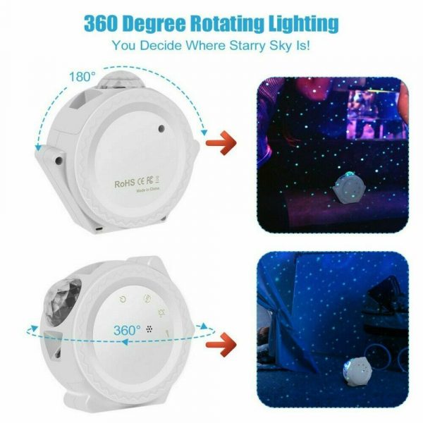 360° Rotation LED Star Light Galaxy Projector and Night Lamp_8