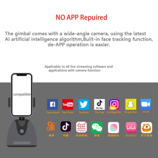 360° Object Tracking Battery Operated Mobile Phone Holder_10