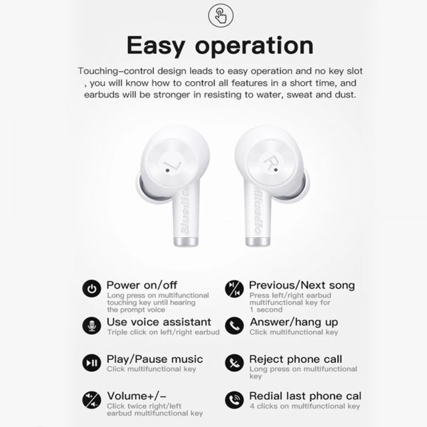 Wireless Earbud in-Ear Earphones with Charging Case and Mic_9