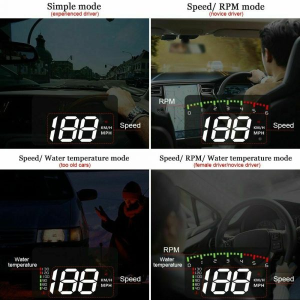 HUD Car Display Overs-speed Warning Projecting Data System_10