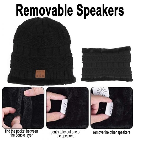 Wireless Bluetooth Musical Knitted Wearable Washable Hat_11