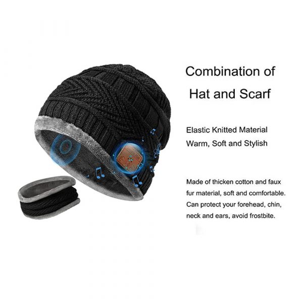 Wireless Bluetooth Musical Knitted Wearable Washable Hat_5