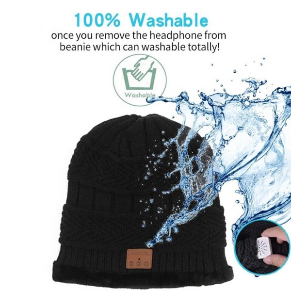 Wireless Bluetooth Musical Knitted Wearable Washable Hat_7